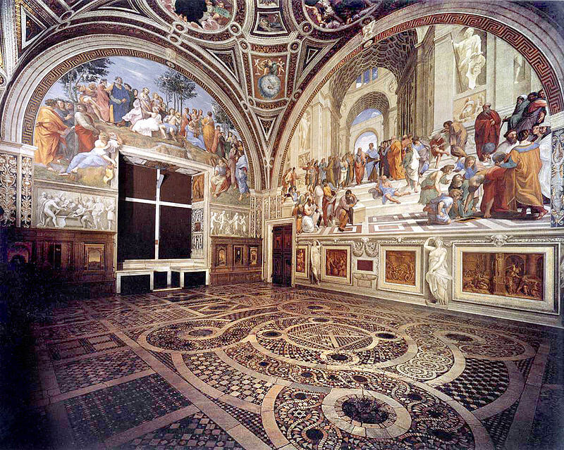 Stanza della Segnatura - Raffaello - Museus Vaticanos