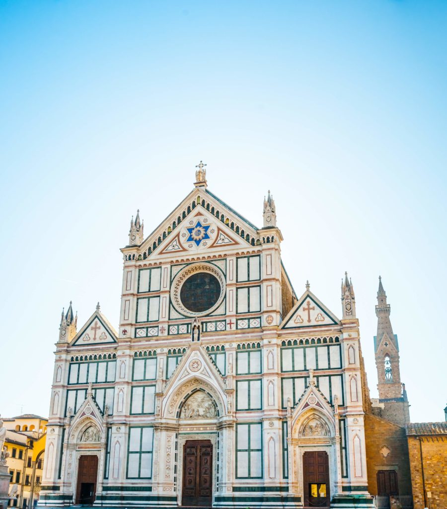 Florença-fachada da Basílica de Santa Croce