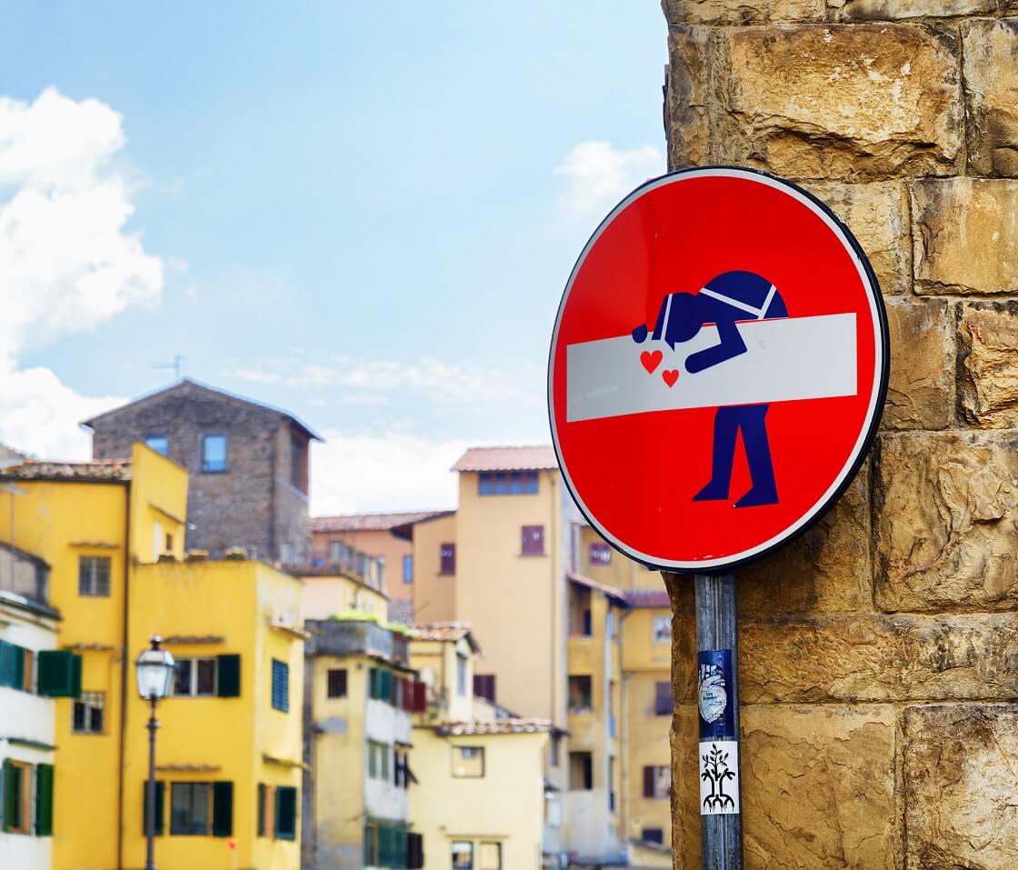 Arte de rua em Florença