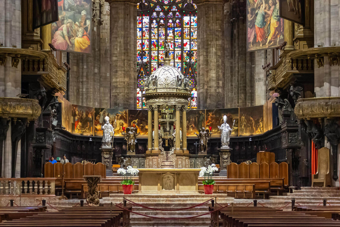 Interior da Catedral de Milão.