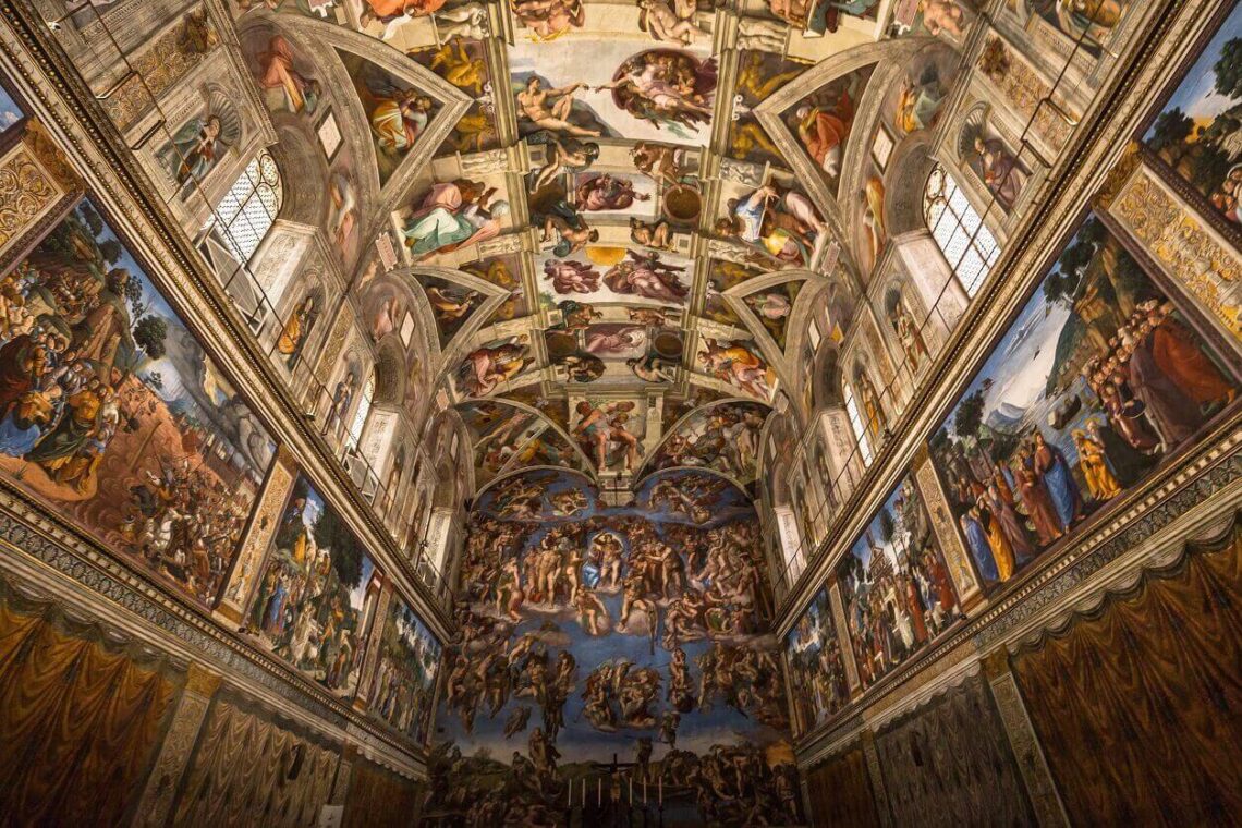 Itália: Capela Sistina, Museus Vaticanos.
