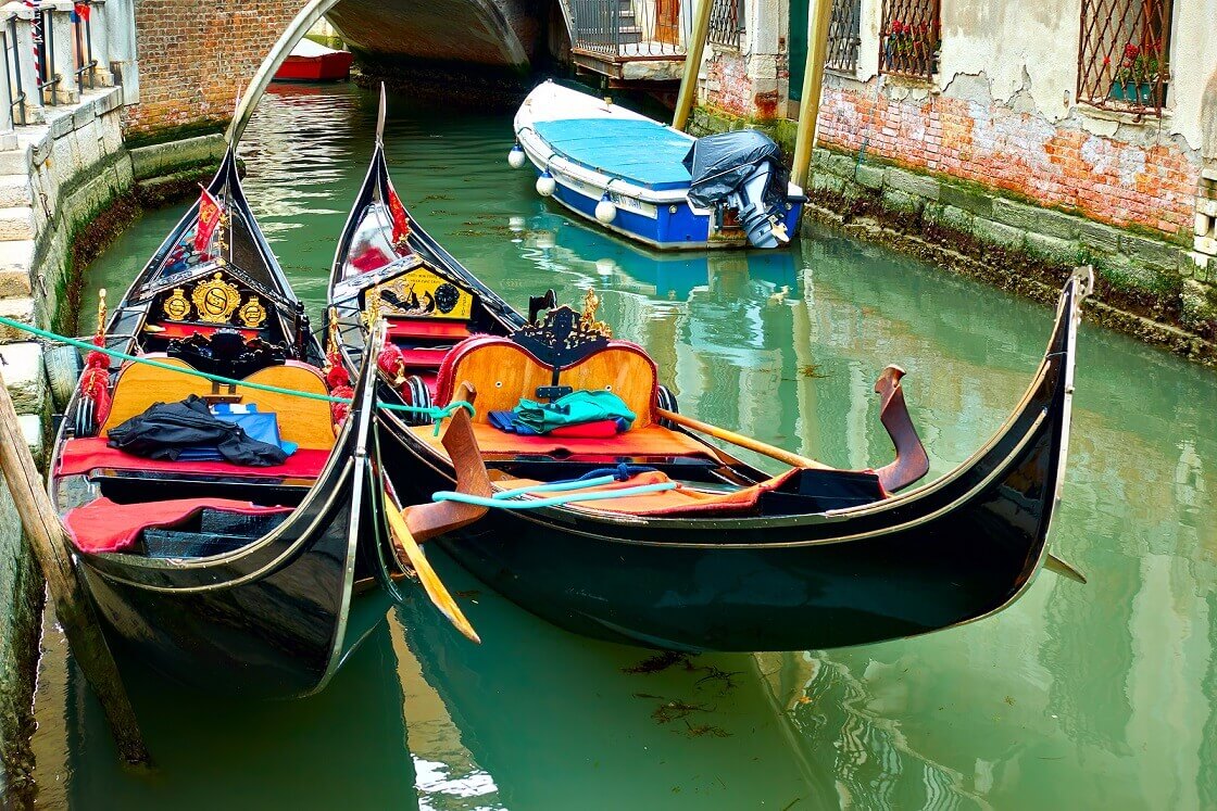 Gôndolas em Veneza