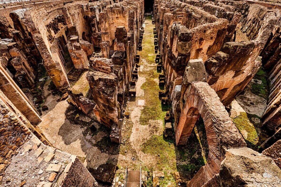 Coliseu de Roma - subterrâneo