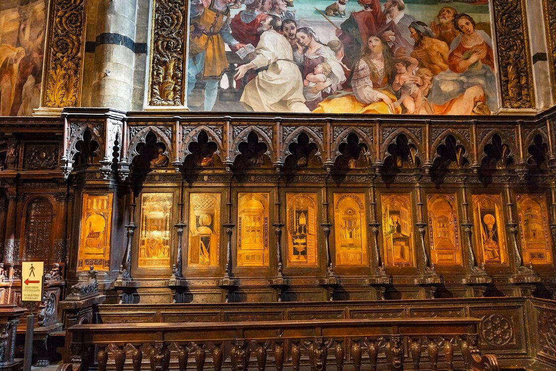Coro da catedral de Siena.