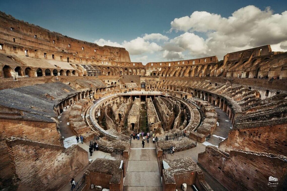Detalhe Coliseu de Roma.