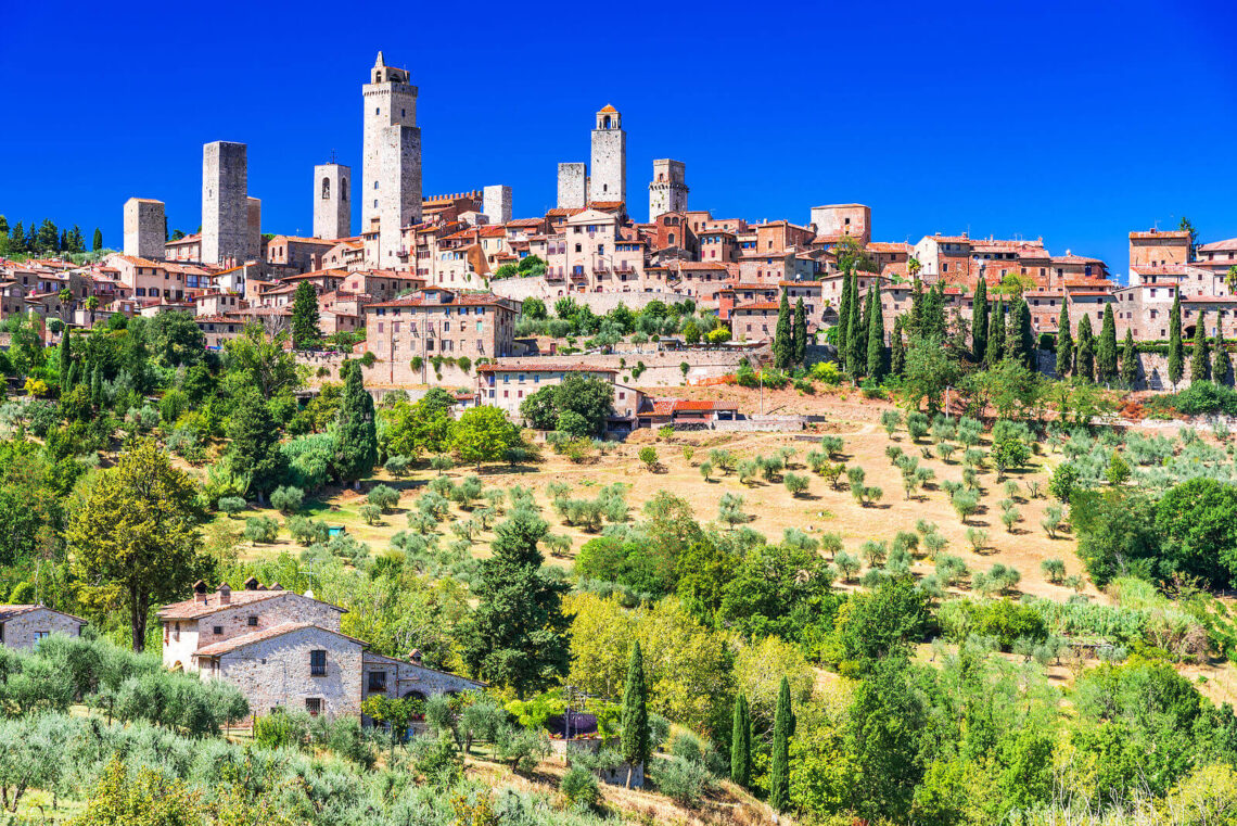 San Gimignano, Toscana.