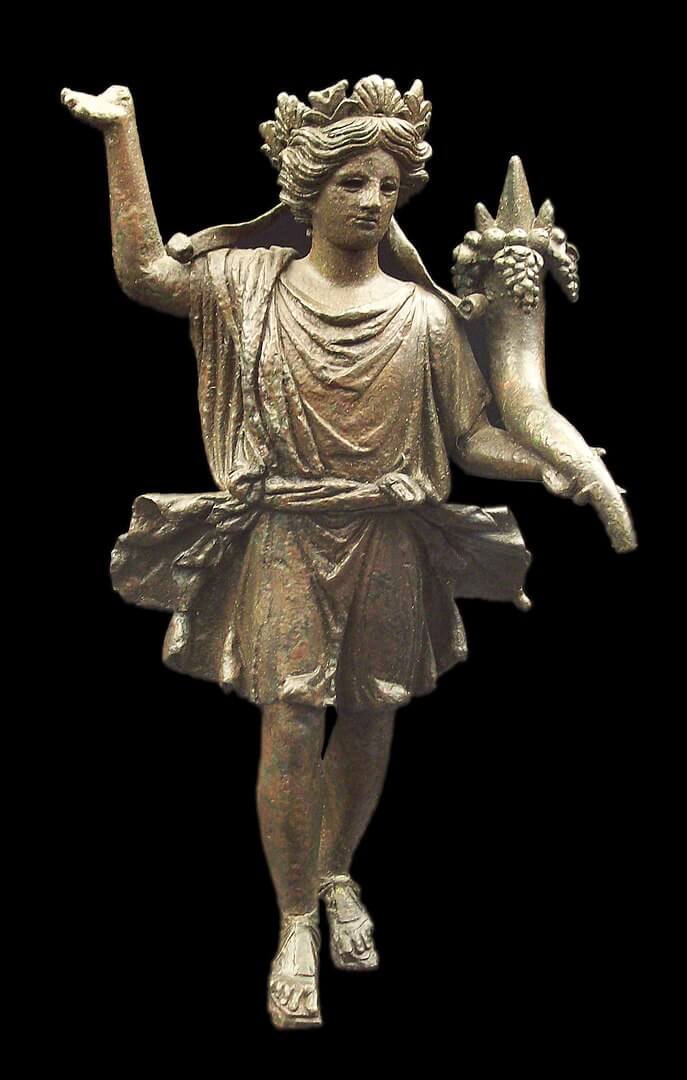 Lar romano de bronze do I século. 
