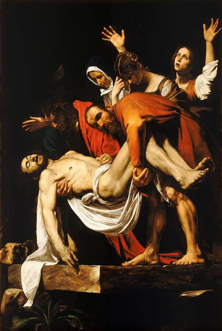 Deposição de Cristo de Caravaggio (1602-1604) - Museus Vaticanos.