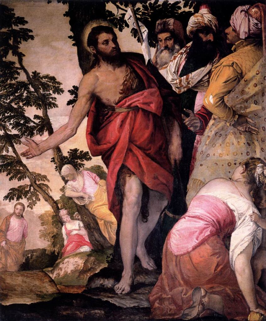 O Sermão de São João Batista, de Paolo Veronese. Galleria Borghese, Roma.