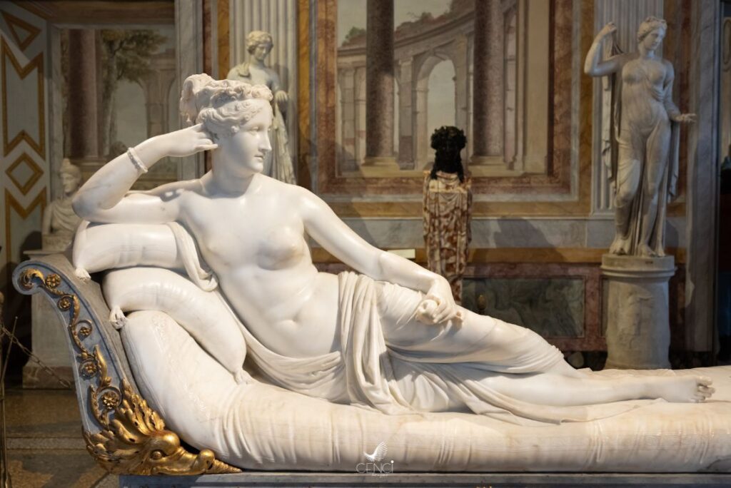 Paolina Borghese Bonaparte, de Gian Lorenzo Bernini - Galeria Borghese, Roma.