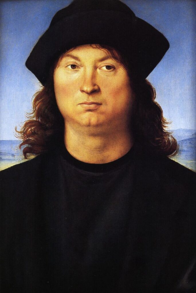 Retrato de Homem, por Raffaello Sanzio - Galeria Borghese, Roma.