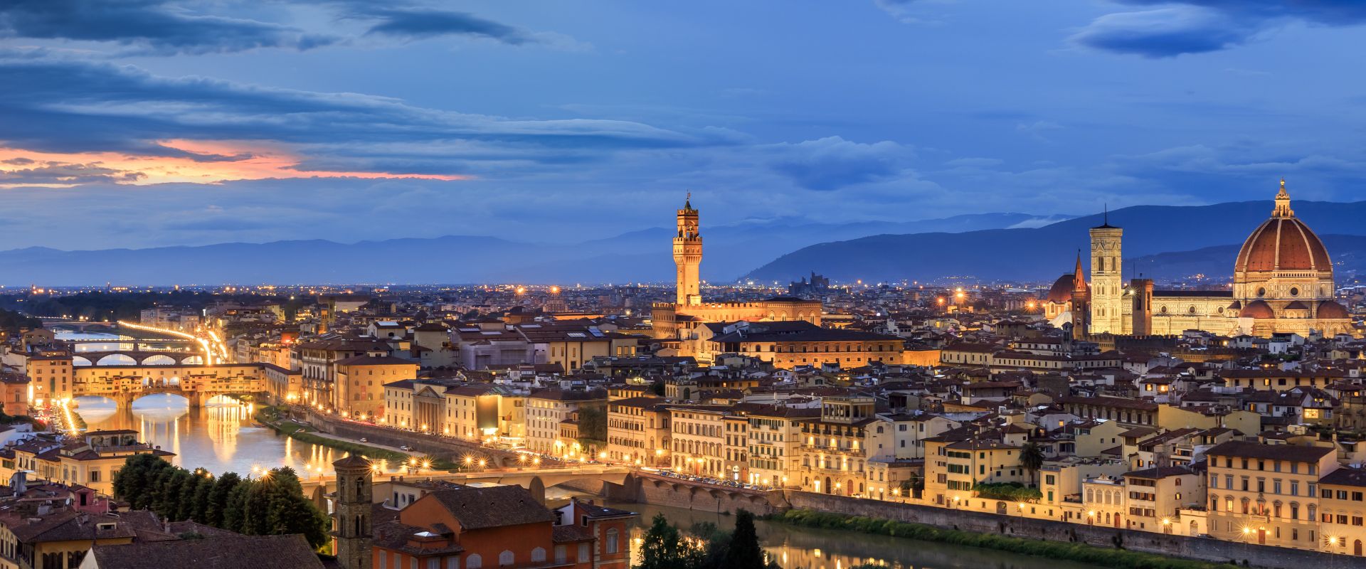 Vista de Piazzale Michelangelo, Florença - Itália.