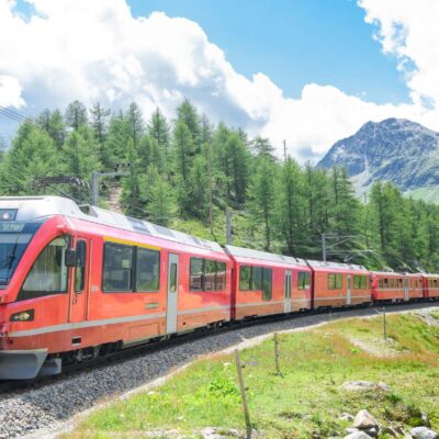 Bernina Express, alpes suicos. Foto Michelangelo Oprandi Canva