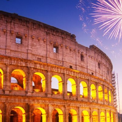 Coliseu, Roma. Itália no Réveillon